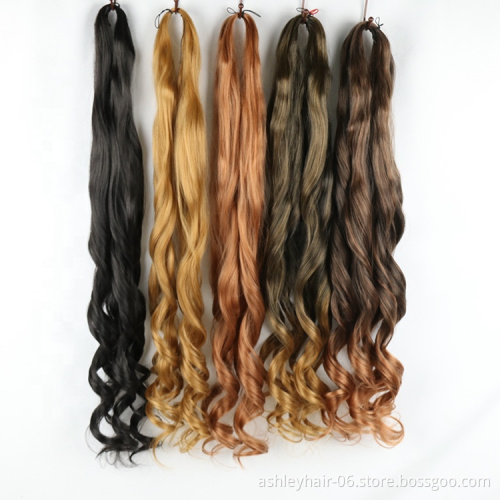 Julianna wholesale braiding hair synthetic braiding hair braids for african women afro loose wavy asap attachment